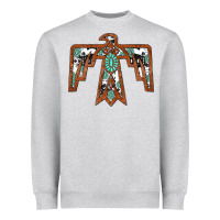 Heather Grey thunderbird Heavyweight Sweatshirt - JahusDesignShop
