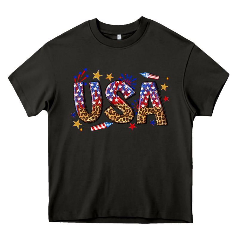 Usa 4th Of July Bw Heavy Core Tee by texasbilliewilder | Teevron