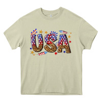 Mossy usa 4th of july bw Heavy Core Tee - texasbilliewilder