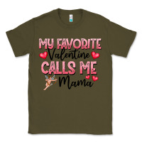 Army Green love message with cupid and hearts Classic Tee - CowhideDigitalArt