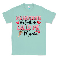 Seafoam love message with cupid and hearts Classic Tee - CowhideDigitalArt