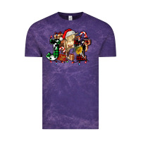 Cloud Purple joy and cow christmas candies and letters Vintage Tee - AdoDesignShop
