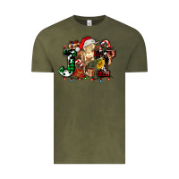 Vintage Olive joy and cow christmas candies and letters Vintage Tee - AdoDesignShop