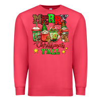 Cardinal merry Christmas y'all gnome coffee Premium Sweatshirt - Jasminsmagicworld