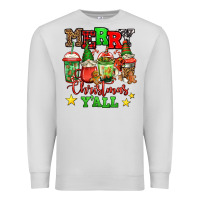 Dove Grey merry Christmas y'all gnome coffee Premium Sweatshirt - Jasminsmagicworld
