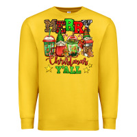 Lemon merry Christmas y'all gnome coffee Premium Sweatshirt - Jasminsmagicworld