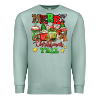 Seafoam merry Christmas y'all gnome coffee Premium Sweatshirt - Jasminsmagicworld