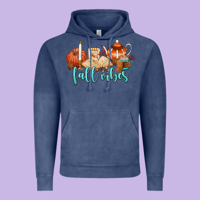 Fall Vibes Vintage Hoodie Designed By Adodesignshop