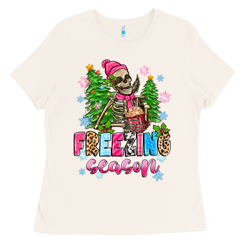 Freezing Season Skeleton Ladies Tee by Zillion Design Studio | Teevron