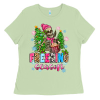 Matcha freezing season skeleton Ladies Tee - Zillion Design Studio