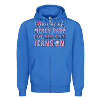 True Royal lord have mercy baby got her blue jeans on Zipper Hoodie - NancyCooperArtShop