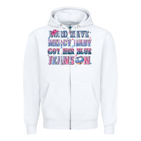 White lord have mercy baby got her blue jeans on Zipper Hoodie - NancyCooperArtShop