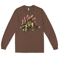 Chestnut Stegosaurus Long Sleeve Tee - LillyAllenDesigns