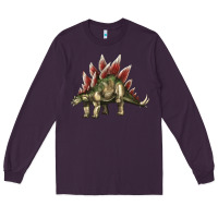 Plum Stegosaurus Long Sleeve Tee - LillyAllenDesigns
