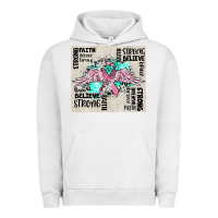Pigment Lunar Rock cancer ribbon with angel wings Urban Hoodie - CowGirlArtShop