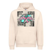 Sandshell cancer ribbon with angel wings Urban Hoodie - CowGirlArtShop