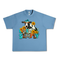Pebble Blue live simply Urban Heavy Tee - AdoDesignShop