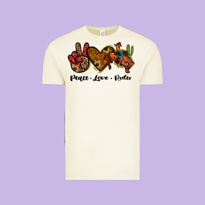 Peace Love Rodeo Vintage Tee Designed By Jahusdesignshop