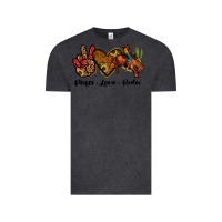 Vintage Black peace love rodeo Vintage Tee - JahusDesignShop