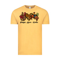 Vintage Mustard peace love rodeo Vintage Tee - JahusDesignShop
