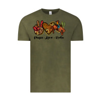 Vintage Olive peace love rodeo Vintage Tee - JahusDesignShop