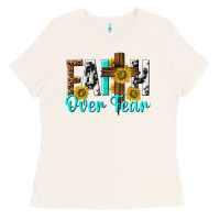 Bone faith over fear Ladies Tee - texasbilliewilder