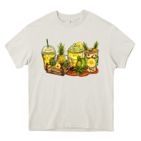 Cream pineapple farm fresh coffee cups Heavy Core Tee - Zillion Design Studio