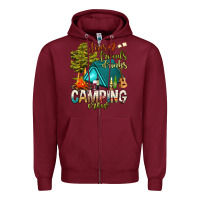 Burgundy fires friends drinks camping crew Zipper Hoodie - NancyCooperArtShop