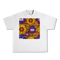 Lunar Rock usa sunflower seamless pattern Urban Heavy Tee - BundleAndBundleShop