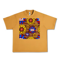 Peanut Butter usa sunflower seamless pattern Urban Heavy Tee - BundleAndBundleShop