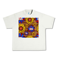 Pistachio usa sunflower seamless pattern Urban Heavy Tee - BundleAndBundleShop