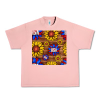 Salmon usa sunflower seamless pattern Urban Heavy Tee - BundleAndBundleShop