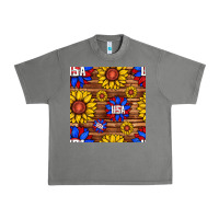 Tornado usa sunflower seamless pattern Urban Heavy Tee - BundleAndBundleShop