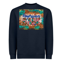 Navy american babe Heavyweight Sweatshirt - Artiststas
