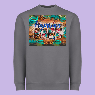 American Babe Heavyweight Sweatshirt Designed By Artiststas