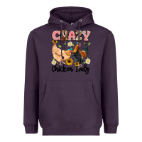 Plum crazy chicken lady Heavyweight Hoodie - Artiststas