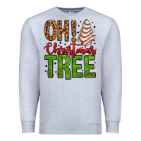 Heather Grey oh Christmas tree cake Premium Sweatshirt - Jasminsmagicworld