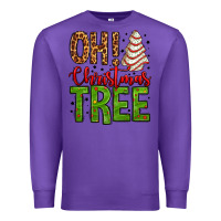 Purple oh Christmas tree cake Premium Sweatshirt - Jasminsmagicworld
