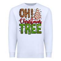 White oh Christmas tree cake Premium Sweatshirt - Jasminsmagicworld