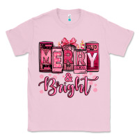 Bubblegum Pink merry and bright pink Christmas Classic Tee - Jasminsmagicworld