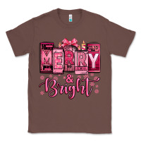 Chestnut merry and bright pink Christmas Classic Tee - Jasminsmagicworld