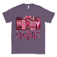 Lavender merry and bright pink Christmas Classic Tee - Jasminsmagicworld