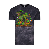 Cloud Black shamrockscrusher t rex and horseshoe Vintage Tee - AdoDesignShop