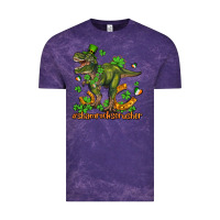 Cloud Purple shamrockscrusher t rex and horseshoe Vintage Tee - AdoDesignShop