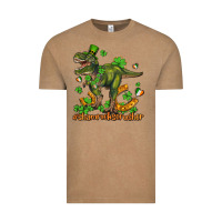 Vintage Coffee shamrockscrusher t rex and horseshoe Vintage Tee - AdoDesignShop