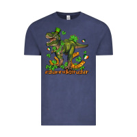 Vintage Denim shamrockscrusher t rex and horseshoe Vintage Tee - AdoDesignShop