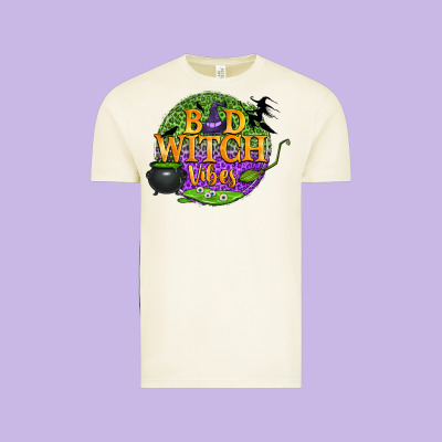Bad Witch Vibes Vintage Tee Designed By Bundleandbundleshop