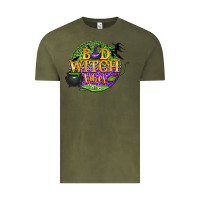 Vintage Olive bad witch vibes Vintage Tee - BundleAndBundleShop
