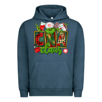 Pigment Midnight Navy cna  certified nursing assistant claus Urban Hoodie - CowGirlArtShop