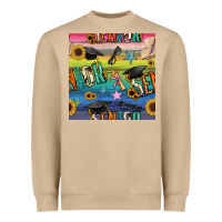Mushroom graduation seamless pattern Heavyweight Sweatshirt - BundleAndBundleShop